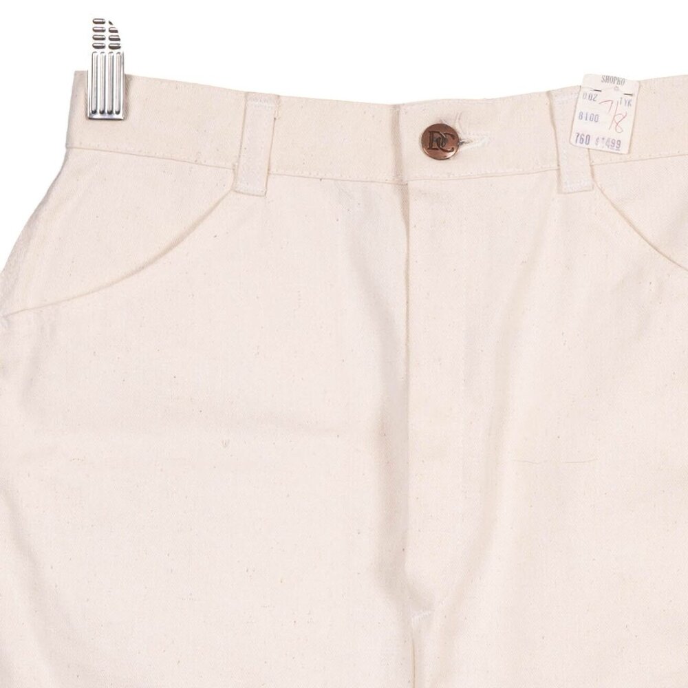 Deecee For Gals VTG Jean Skirt 7 8 Womens NEW Off White Denim High Waist Cotton - Picture 2 of 6